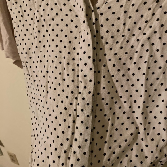 Flowy black and white blouse - Picture 5 of 6